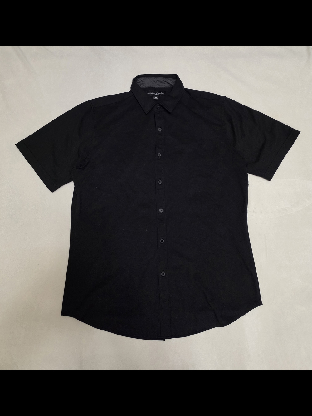 Beverly Hills Polo Club Black Short-Sleeve Button Down Shirt